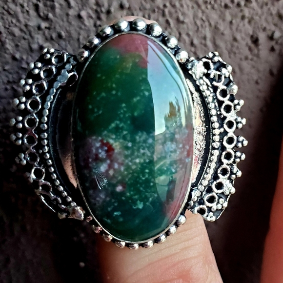 ***SALE*** New Bloodstone 925 Silver Ring. - Picture 11 of 11